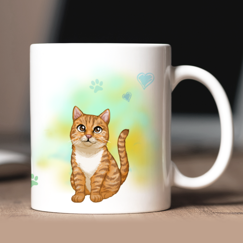Personalized  British Shorthair mug with avatar and custom text