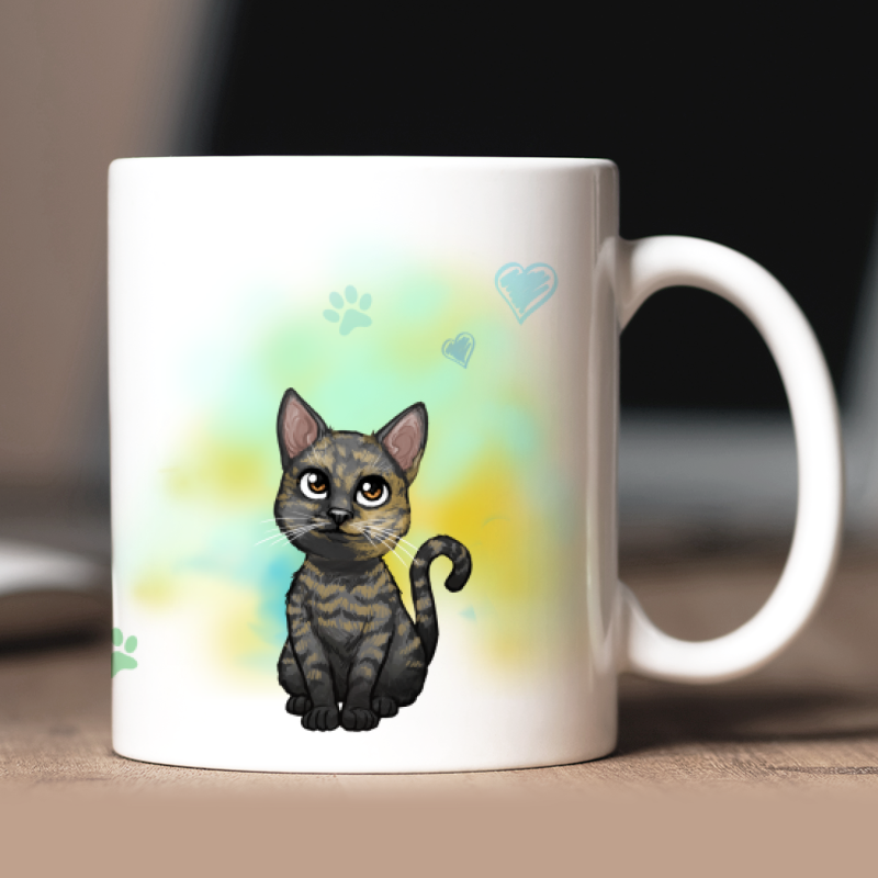 Personalized European Shorthair mug with avatar and custom text