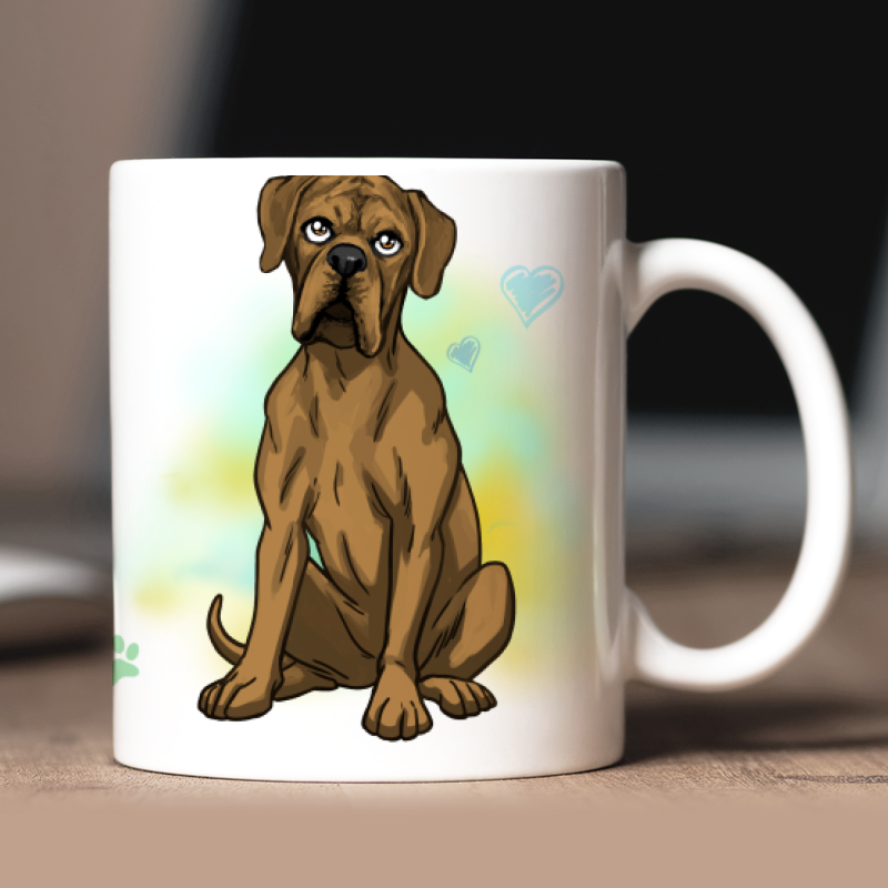 Personalized Great Dane mug with avatar and custom text