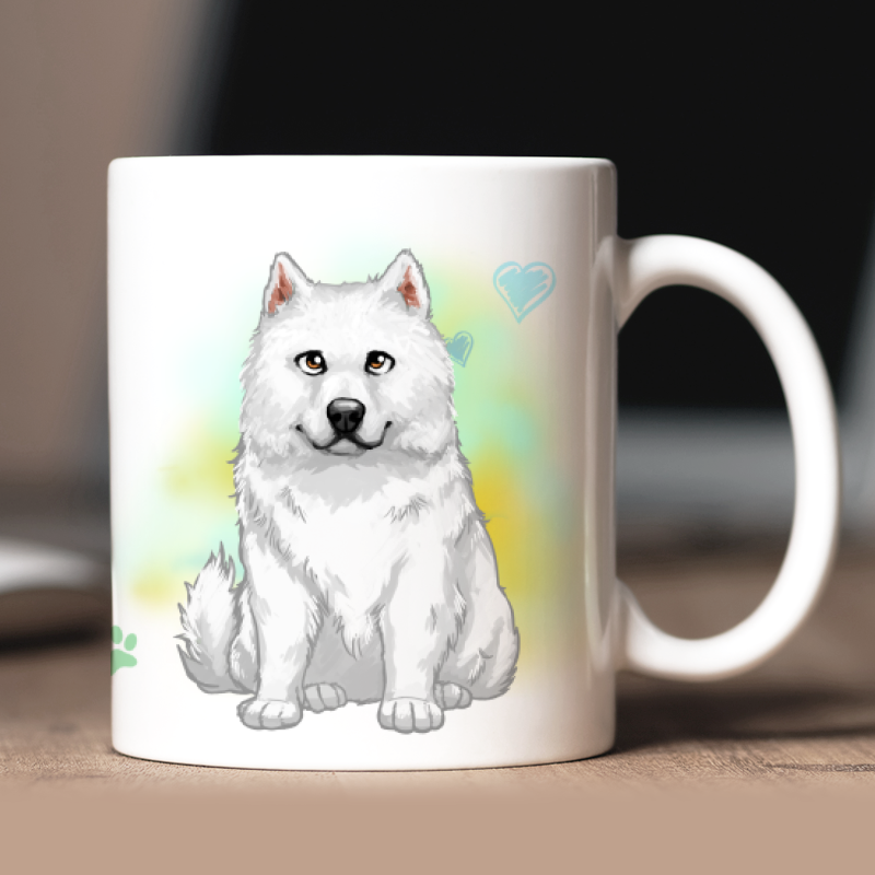 Personalized Samoyedmug with avatar and custom text