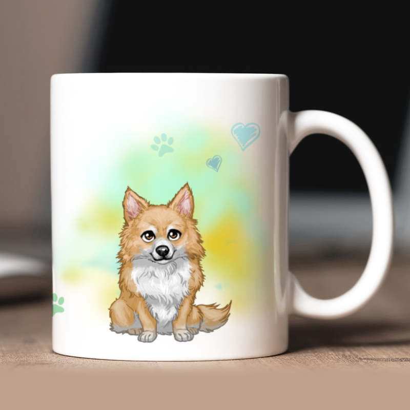 Personalized Spitz with avatar and custom text