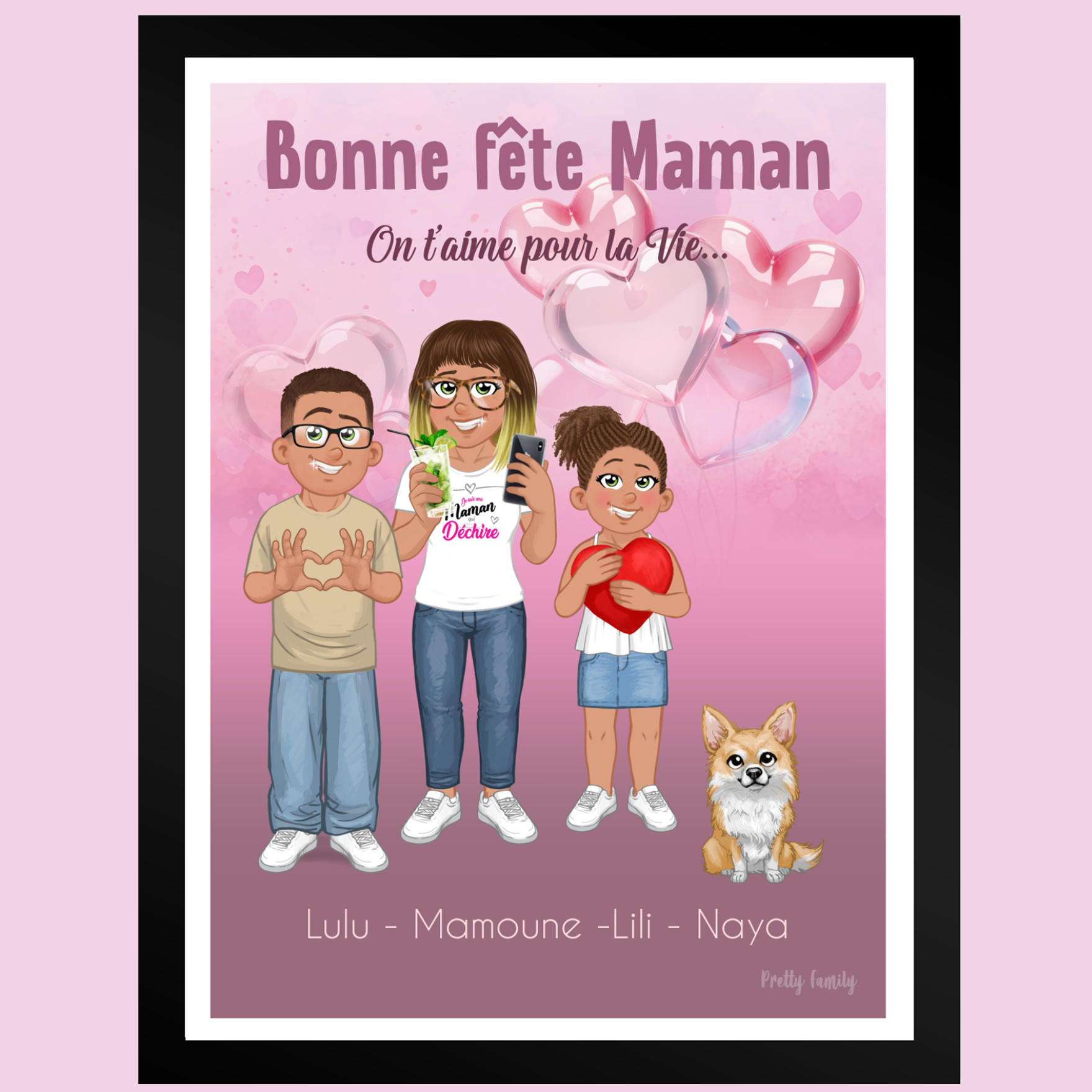 Personalised Mother’s Day Poster - Family Portrait