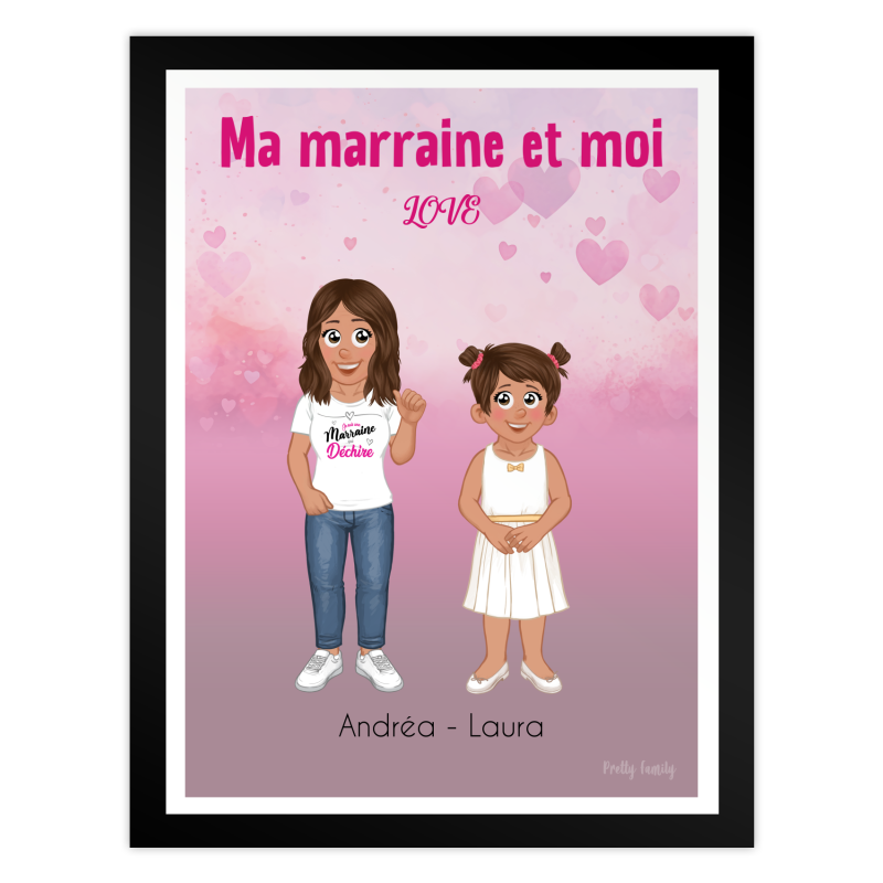 Personalised Family Portrait – Special Godmother Edition