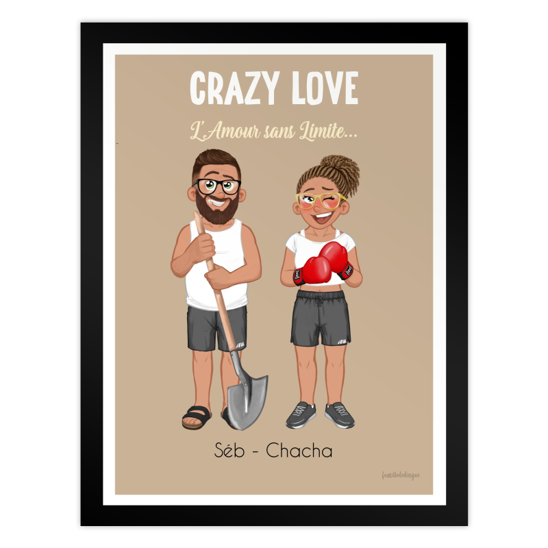 Personalised Valentine’s Day Poster – Bickering Couple